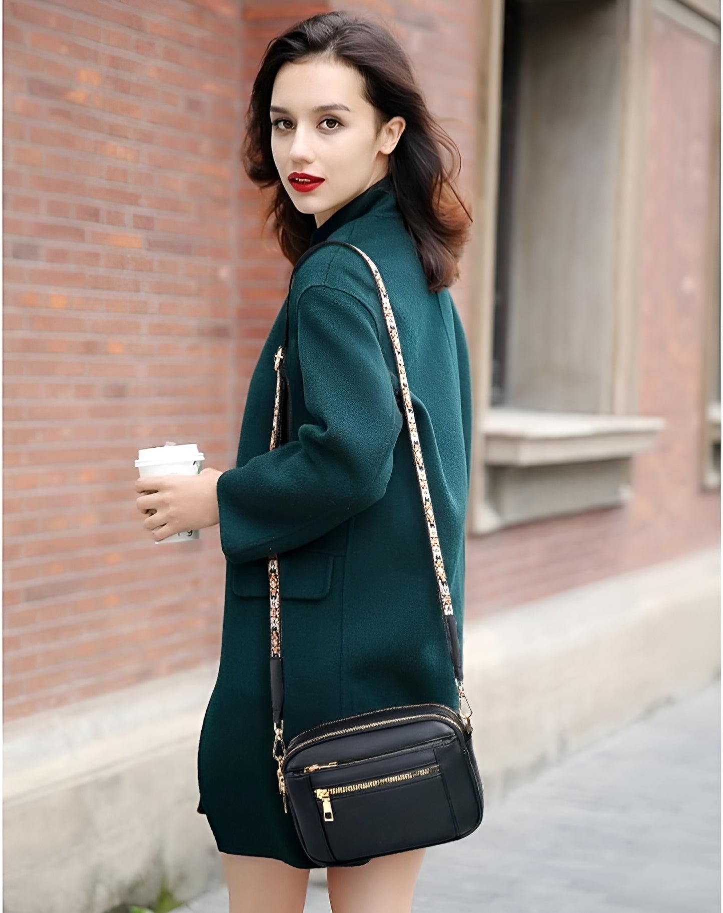 Francisca™ - Bolso de Hombro de Cuero Refinado