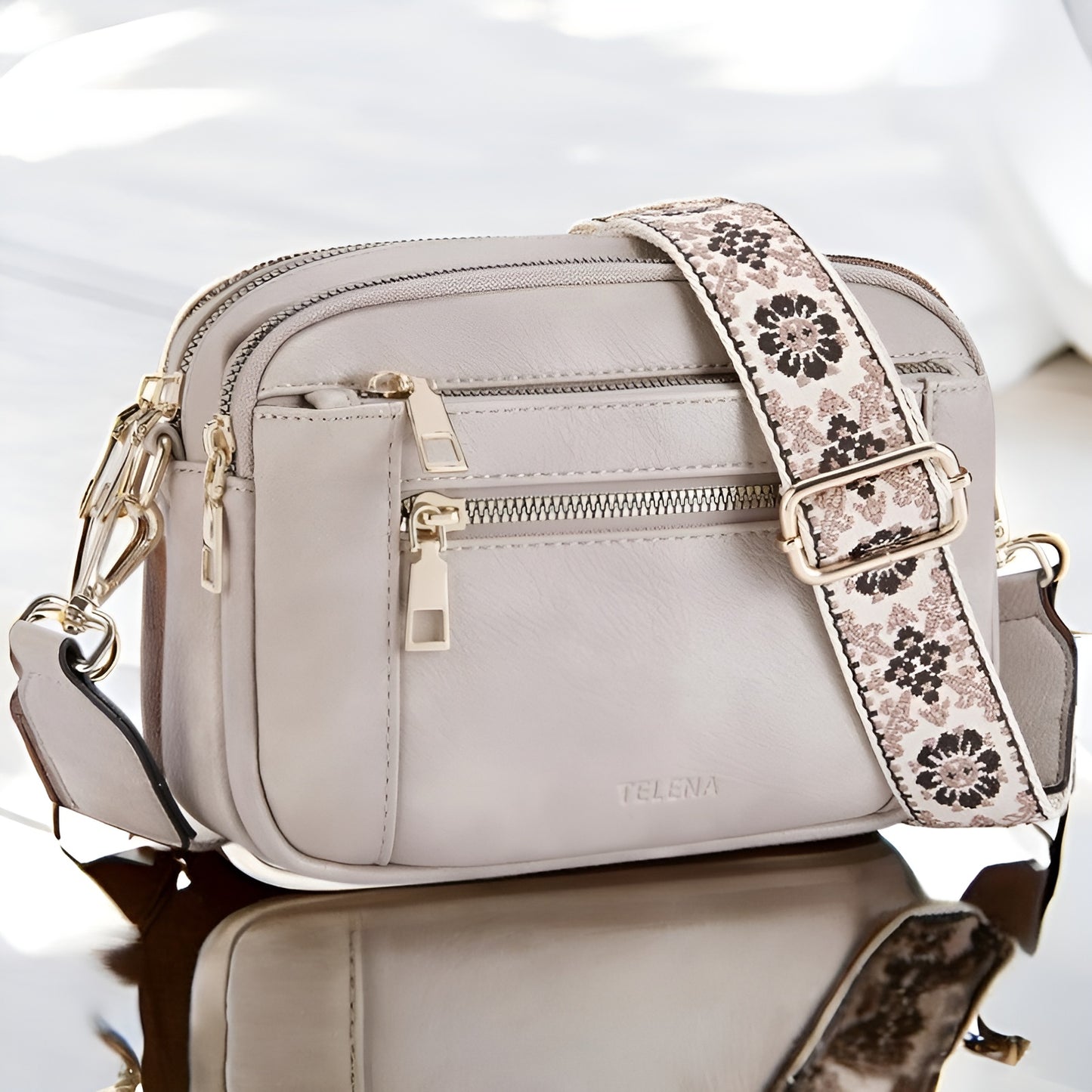 Francisca™ - Bolso de Hombro de Cuero Refinado