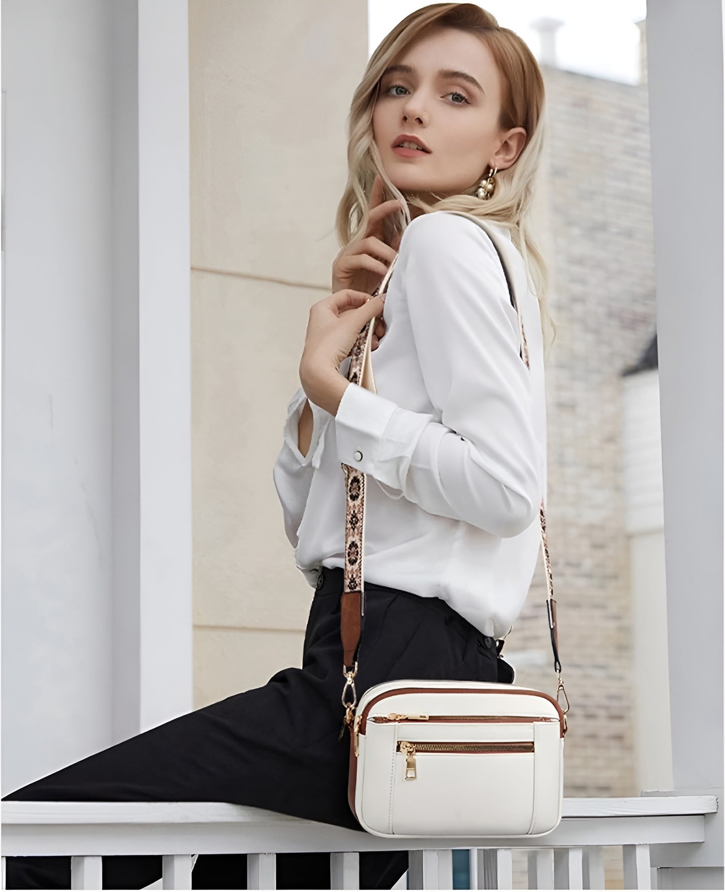 Francisca™ - Bolso de Hombro de Cuero Refinado