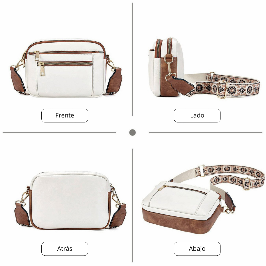 Francisca™ - Bolso de Hombro de Cuero Refinado