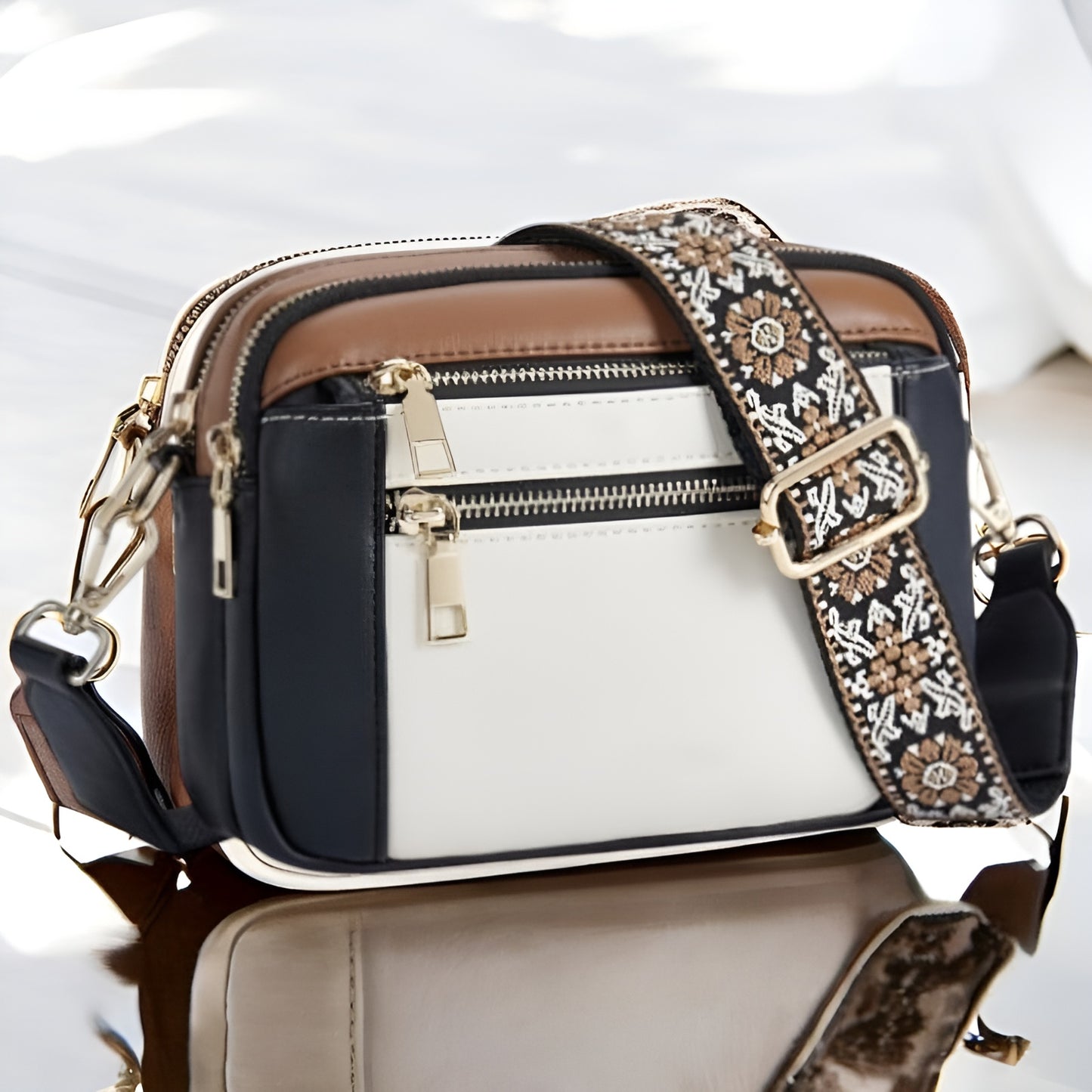 Francisca™ - Bolso de Hombro de Cuero Refinado
