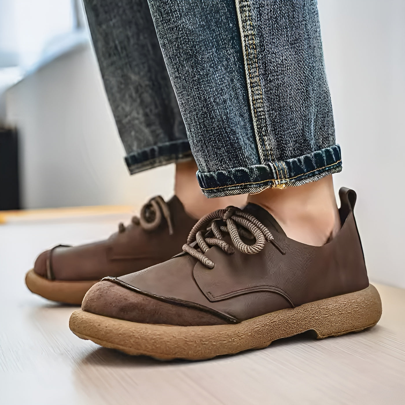 Alberto | Zapatos ortopédicos de cuero premium