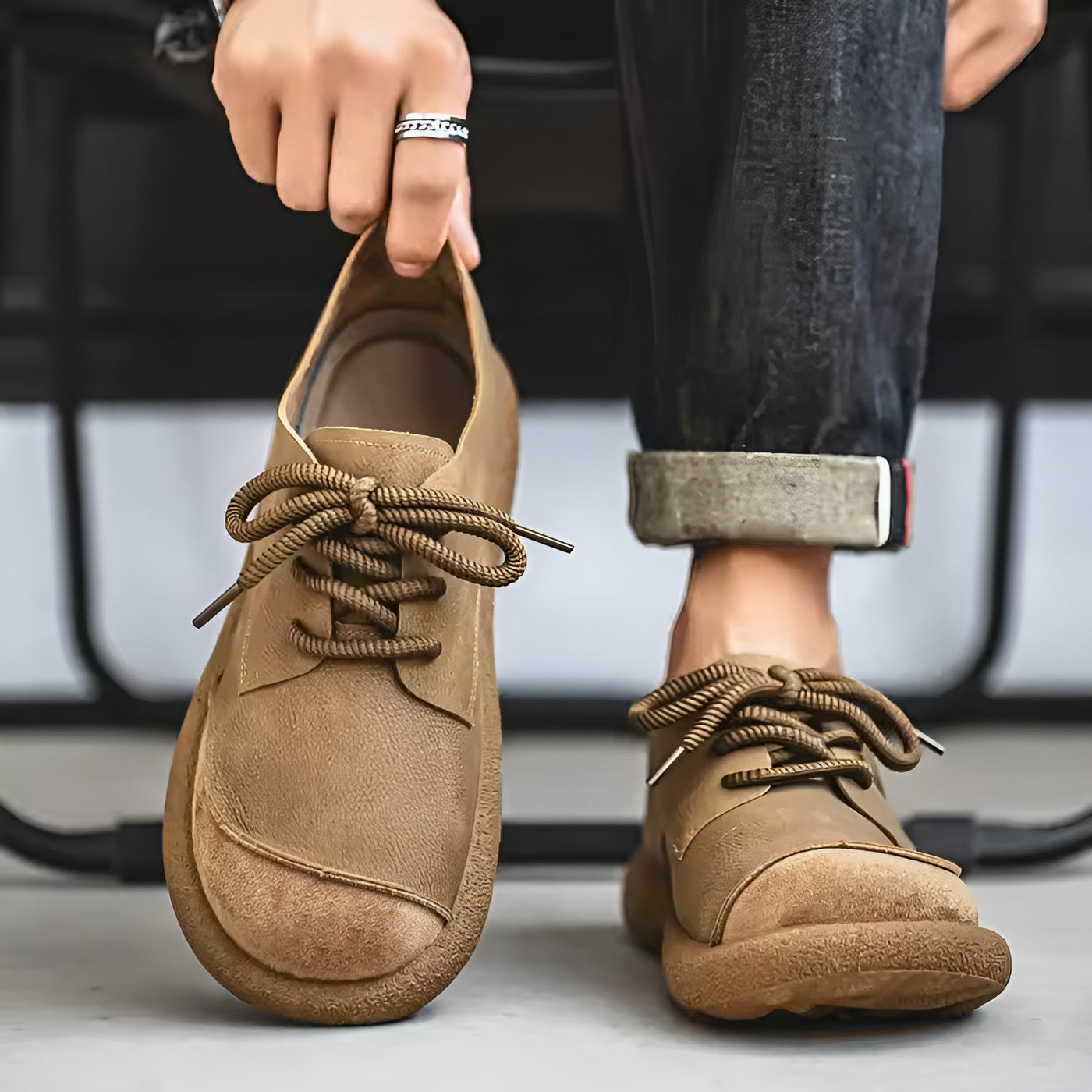 Alberto | Zapatos ortopédicos de cuero premium