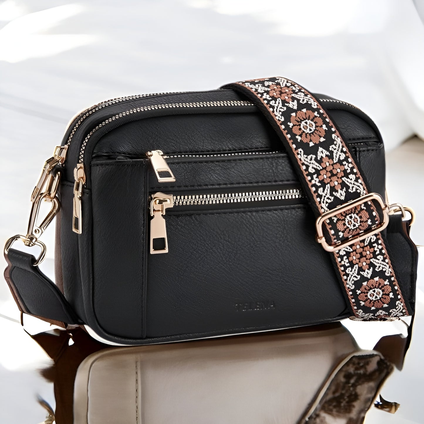 Francisca™ - Bolso de Hombro de Cuero Refinado